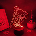 Miniatyrbillede 2 af 5: 3D LED Lampe 3D Illusion Lampe Anime Sailor Moon 3D Lampe Sailor Moon LED Natlampe til Børn Pige Soveværelse Dekoration Manga Jul Fødselsdag
