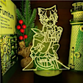 Miniatyrbillede 3 af 7: WJ Re Zero Starting Life in Another World Felix Argyl Anime 3D Illusion Lampe Soveværelse Bord Dekoration Lampara Børn Gave Anime Illusion Lampe PXJD En annorlunda värld från grunden