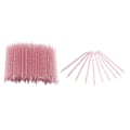 Miniatyrbilde 2 av 11: 100 stk Engangs Negle Cuticle Pusher Dobbel End Cuticle Manikyr Pedikyr Pinner Rose Red