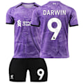 Pikkukuva 1 / 2: Liverpoolin 2. vieraspaita lapsille 2023-2024 - Numero 9 DARWIN#L No.9 DARWIN #L