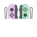 Miniatyrbild 1 av 2: Nintendo Switch-kontroll Joycon trådlös Bluetooth-spelkontroll fjärrväckning med snöre, stödjer fitnessring purple+green