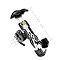 Miniatyrbilde 2 av 4: Sykkel motorsykkel enhånds ATV scooter mobiltelefonklips for 4,7''-6,9'' mobiltelefon - Svart (enkeltpakning)