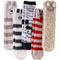 Miniatyrbilde 1 av 5: Dame Fuzzy Sokker Koselig Myk Vintervarme Toppsokker Mikrofiber Myke Hjemmesokker, 03