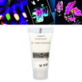 Miniatyrbillede 11 af 11: Håndmalet Fluorescerende Maling Vandbaseret Lysende Pigment Maling Glød i Mørket 10gRose Rød