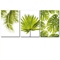 Miniatyrbild 4 av 7: Wekity Botaniska Väggkonst Tryck Set om 3 Tropiska Löv Canvas Dekor Växtblad Boho Väggdekor Bilder Gröna Boho Posters Konst Set Sovrumsdekorat
