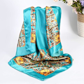 Miniatyrbillede 3 af 6: 35” Satin Store Firkantede Hovedtørklæder - 4 stk. Silkelignende Hals tørklæde Hår Sovende Wraps Satin Silke Tørklæder til Kvinder, A