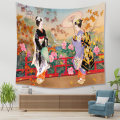 Miniatyrbillede 2 af 2: Wekity Gobelin Æstetisk Kunst Hjem Baggrund Stof Dekoration Gave Japansk Gobelin til Stue Soveværelse Dekoration (310020, 59 X 79 tommer)