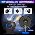 Miniatyrbillede 6 af 7: Galaxy Projektor, 13 i 1 HD Planetarium Galaxy Stjerneprojektor til Soveværelse, 360° Roterende Stjerneprojektor Galaxy Lys med Justerbar Black