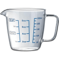Pikkukuva 1 / 5: 250 ml / 8 Oz Lämpöä Kestävä Lasinen Mitta-astia Vaakalla Laboratorioon, Lasten Maitonvalmistukseen, Keittiön Ruuanlaittoon Jne.
