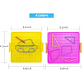 Miniatyrbilde 1 av 6: 8 Pakk Plast Matematiske Manipulasjonsmateriale Array Blokk Geo Board med 80 Latex Bånd for Barn (4 Farger)