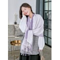 Miniatyrbilde 2 av 4: Pashmina-skjerf for kvinner, sjal, omslag, aftenkjoler, myke, store skjerf til bryllupsgaver (lilla)