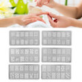 Miniatyrbillede 7 af 11: 6 stk. neglekunst stemplingsplader i rustfrit stål manicure billede skabelon DIY negle stencil værktøj