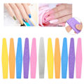 Miniatyrbillede 5 af 11: 10 stk. Professionelle svampe neglefil polering manicure pedicure værktøjssæt neglekunst værktøj