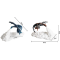 Miniatyrbillede 8 af 8: 3D Ildsprudende Natlys Drage, 3D Printet Flamme Dinosaur Lampe Stemningslys USB Genopladelig, til Stue Soveværelse Dekoration F