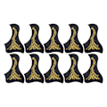 Miniatyrbild 8 av 11: Gitarr plektrumskydd Klassisk Anti Scratch Plate Skyddande Instrument Tillbehör Fågel Typ Fenix Mönster 10 st Guld