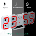 Miniatyrbild 3 av 7: Elektronisk LED digital väckarklocka [Uppgraderad version], klockan kan justera LED-ljusstyrkan automatiskt på natten (vit/röd)