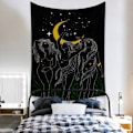 Pikkukuva 2 / 7: Wekity Boho-tyylinen seinävaate, esteettinen taide, kodin taustakangas, sisustuslahja, seinävaate olohuoneeseen ja makuuhuoneeseen (520-8, 29 x 38 tuumaa)