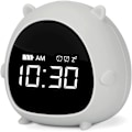 Miniatyrbild 1 av 5: Barnklocka, söt digital väckarklocka med timer, röststyrning och snooze-funktion, barnklocka present till pojkar och flickors sovrum