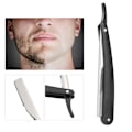 Miniatyrbillede 10 af 11: Barber Barberkniv Lige Kant Hårklipper Salon Foldbar Klinge Barberkniv med Klinge Sort