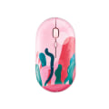 Miniatyrbillede 1 af 5: M350 Pebble Trådløs Mus, Bluetooth eller USB-forbindelse, Lydløs, Moderne design, 18 måneders batterilevetid, Pink Mountain Sketch