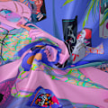 Miniatyrbillede 7 af 7: Wekity Anime Gobelin Æstetisk Kunst Hjem Baggrund Stof Dekoration Gave Boho Gobelin til Stue Soveværelse Dekoration (614-23, 51 X 59 tommer )