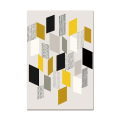 Pikkukuva 6 / 6: Wekity 3D Geometrinen Patchwork-seinätaide Canvas-tulostusjuliste, Yksinkertainen Abstrakti Taidepiirros Sisustukseen Kotiin Olohuoneeseen Makuuhuoneeseen Toimistoon ja Lastenhuoneeseen