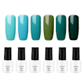 Miniatyrbillede 2 af 10: 6 stk. 7ml Neglelak Glitter Glans Soak Off Langvarig UV LED Gel Polish Manicure (RCTC6-06)