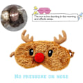 Miniatyrbild 3 av 7: Söt Rensa Sovmask, Mjuk Plysch Ögonbindel Rolig Nyhet Jul Rudolph Sovmask Ögonlock för Barn Flicka