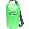 Miniatyrbilde 1 av 4: Grønn 10L kapasitet Klatring Utendørs Vanntett Bøtte Bag Strand Bag Svømme Bag Dykking Materiale Strand Bag Klatring Bag Tørr bag