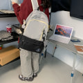 Miniatyrbild 4 av 4: FSD.WG Laptopryggsäck för män och kvinnor Fritidsryggsäck Skolryggsäck Dagväska Lämplig för 15,6-tums Laptop Student Skolväska (svart)