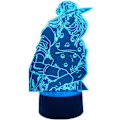 Miniatyrbilde 1 av 7: WJ 7/16 farger USB LED-lampe Manga Figur Gyro Zeppeli Anime 3D lys berøring fjernkontroll bryter akryl illusjon nattlys for soveromdekor