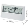 Miniatyrbild 2 av 7: Inomhus digital klocka termometer väckarklocka LCD veckodag lättläst kalenderpåminnelser väderövervakning för hemmet