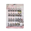 Miniatyrbilde 1 av 5: Profesjonelle store rørformede dyser, 23 stk rustfritt stål sømløse glasur rørformede dysetipssett for cupcakes og baking, 1 koblinger