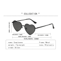 Miniatyrbillede 6 af 6: Solbriller til kvinder trendy Oversized Fashion Designer Style Gradient UV400 Linse Metalramme