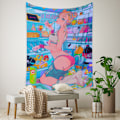 Miniatyrbillede 5 af 7: Wekity Anime Gobelin Æstetisk Kunst Hjem Baggrund Stof Dekoration Gave Boho Gobelin til Stue Soveværelse Dekoration (614-19, 51 X 59 tommer )