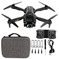 Miniatyrbild 1 av 11: Fällbar drönare RC Quadcopter med 4K dubbelkamera WiFi-överföring 4-vägs hinderundvikande optisk flödesposition för över 14 år