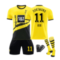 Miniatyrbild 1 av 2: 23/24 Dortmund Hemma Barn Fotbollströja Set med Strumpor och Skydd 11 REBS L