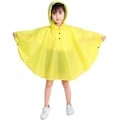 Miniatyrbillede 2 af 6: Børns Regn Poncho Hætte Jakke Regnfrakke, Gul, S
