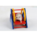 Miniatyrbillede 6 af 7: Regnbue Hamsterhus Tunnel Vippe Gynge Stige Platform Legetøj til Bur Motion til Små Kæledyr Dværg Rotte Mus Gerbil Chinchilla Marsvin