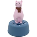 Miniatyrbillede 1 af 3: Timer Katteformet Tidsstyring Mekanisk Køkken Timer, Velegnet til Køkken, Læring, Daglig (Pink)