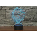 Miniatyrbilde 2 av 8: WJ 3D Globe Fjernkontroll 16 Farger Nattlys Illusjon Akryl LED Bordlampe Sengelampe Barn Soverom Skrivebord Dekor Bursdagsgaver Leker for Barn