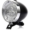 Pikkukuva 1 / 5: Rento Retro-pyörän etuvalo, 3 LED-pyörän etuvalo sumu Retro-etuvalo sumu yöturvallisuusvalo telineellä musta