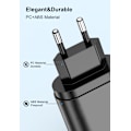 Miniatyrbilde 5 av 7: Ny PD12W mobiltelefonlader 5V2.4A ladehode type-c PD ladehode europeisk og amerikansk britisk standardadapter svart