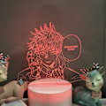 Miniatyrbillede 3 af 7: JUSTUP 3D Anime Illusion Lampe Fjernbetjening 3D LED Nattelys til Børns Soveværelse Dekorativ Lampe --- Crack Seat