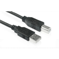 Pikkukuva 3 / 5: 3 metriä musta USB-standardi 2.0 neliöportti tulostuskaapeli kaapeli tulostin datakaapeli kaikki kuparinauha magneettirenkaan suojaus