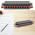 Pikkukuva 6 / 11: Korkea Laatu Blues Harmonikka 10 Reikäinen Harmonikka Musiikki-instrumentti C-sävellaji (Musta)