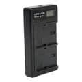 Miniatyrbillede 7 af 11: LCD dobbelt USB-oplader med TypeC-interface til LPE6 model kamera batterioplader