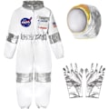 Pikkukuva 1 / 5: NASA-lentäjän puku lapsille, astronauttipuku pojille ja tytöille, avaruusleikkiasu, cosplay-asu, syntymäpäivälahja 3-4 Years