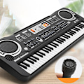 Miniatyrbilde 10 av 11: Barnekeyboard Piano 61 Tangenter Elektronisk Multifunksjonell Musikk Pedagogisk Leker med Mikrofon for Gutter og Jenter