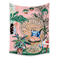 Miniatyrbild 1 av 5: Wekity Botanisk Boho Hem Gobeläng Estetisk Konst Hem Bakgrund Tyg Prydnad Present Mandala Gobeläng Prydnad (ZJ825-57, 29 X 38 Tum)
